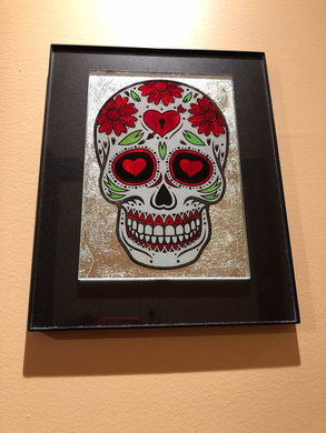FRAMED-D 0 D-LARGE SKULL