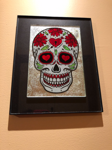 FRAMED-D 0 D-LARGE SKULL