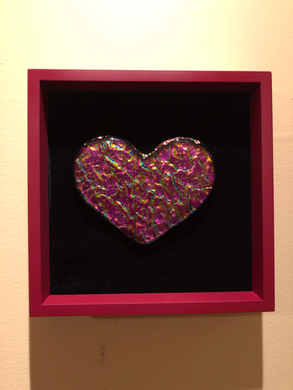 FRAMED-PINK/DICRO HEART