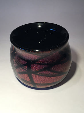 BOWL-PURPLE AND BLACK DICHRO