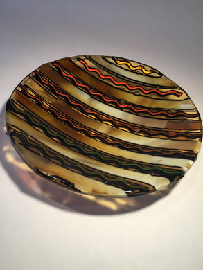 BOWLS- AMBER,BUTERSCOTCH,AND DICHRO