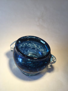 BOWL-BLUE ON CLEAR