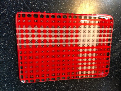 BUBBLES-SPOON REST RED/WHITE