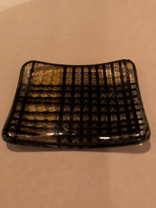 BUBBLES-BLACK WITH AMBER SM