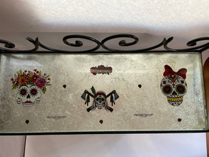 DAY OF THE DEAD WROUGH IRON BAR