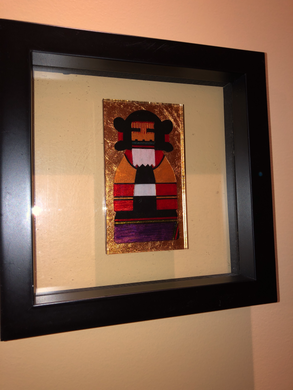 FRAMED-KACHINA-MADIN W/BKL HAIR