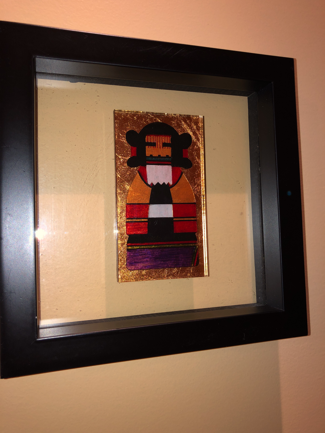 FRAMED-KACHINA-MADIN W/BKL HAIR