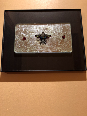 FRAMED-D OF D-2 ROSES AND SOMBRERO
