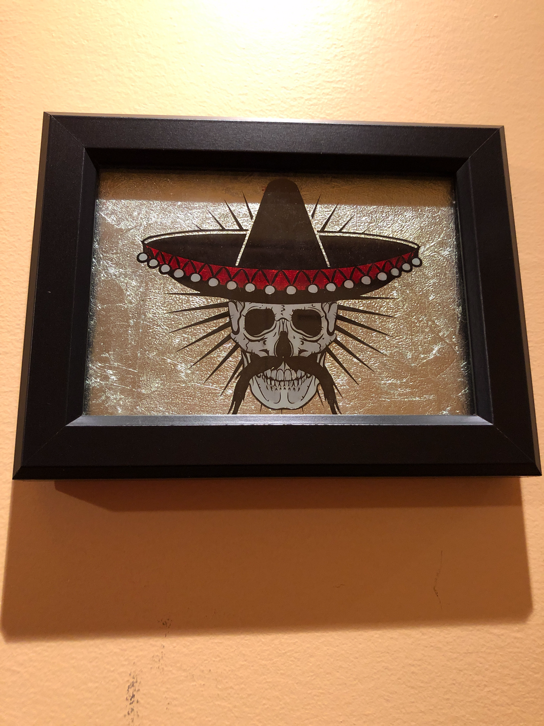 FRAMED-D O D-SKULL/SOMBRERO/STASH